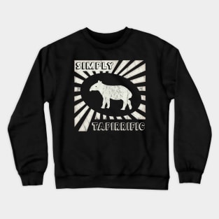 Simply Tapirrific Retro Old School 90s Tapir Crewneck Sweatshirt